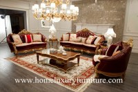 Sofa antique italien de meubles de sofa de sofa de salon de meubles de seater vivant en cuir de...