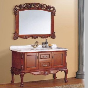Antique Vanity massif salle de bain en bois