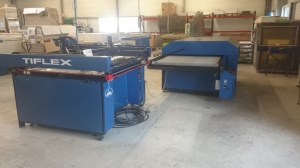 Machine de sérigraphie + Tunnel de séchage tiflex (Air chaud)