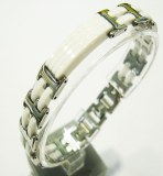 Ceramic and stainless steel bracelet