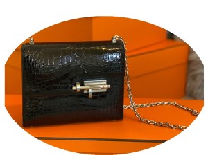 Chaîne loquet sac motif Crocodile 2022 nouveau une épaule messager en cuir femmes petit...