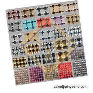 Interior mesh drapery metallic sequin fabric / scale mesh curtain