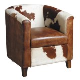 VEND fauteuil peau de vache véritable MFA2570C