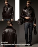 Monty Classic Aristocratic Top Mink Collar Leather