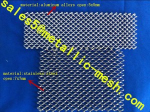 Aluminum alloys and stainless steel curtain