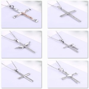 925 sterling silver necklace cross necklace for men and women