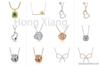 Design simple bow necklace flower necklace