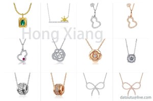 Design simple bow necklace flower necklace