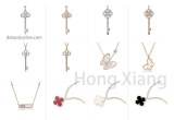 Hot Selling Key Shape Necklace Butterfly Necklace Four Leaf Clover Necklace