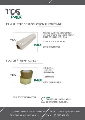 STOCK FILM PALETTE ET SACS PLASTICS