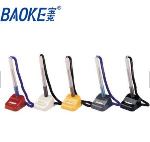 Stylo de bureau de stylo de 0.6mm, stylo promotionnel multicolore de bureau de banque