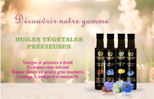 Vente des huiles végétales(huile de nigelle ,huile de sésame ....)