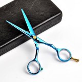 Friseur Coiffeur Hairstylist Schere Titan Blau Friseurschere