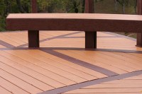 Wood plastic composite deck