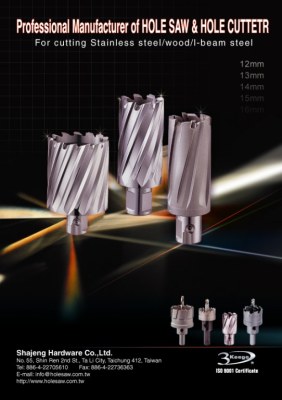 Hole saws, hole cutters, Magnetic drill machine