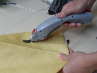 Cutting kevlar fabric