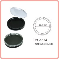 Poudre compacte forme ronde vide cas cosmetics packaging