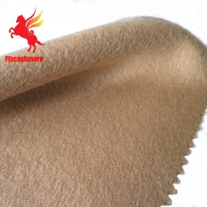 Kaki laine de mouton double face et tissu polyamide pashmina mélange de veste, manteau et robe