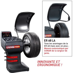 Equilibreuse de roues avec affichage digital et cycle automatique VL, VUL et 4x4