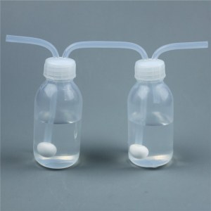 PFA Gas Wash Bottle High-purity Low Blank Value Easy Clean for Laboratory Analysis Chem...