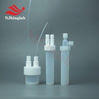 Customizable high-purity PFA double-neck reaction bottles