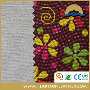 Pvc textile material pvc embossed leather pvc leather for bag made in China