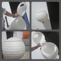 POUBELLE MURALE EN FORME DE BALLE DE GOLF