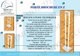 PORTE BROCHURE SUR PIED