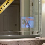 EB GLASS BRAND mirror tv, hidden tv, waterproof tv, glass tv, bathroom mirror tv, hotel...