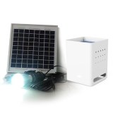 12V potable solar power system. Green solar energy power system with iphone and android...