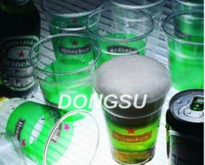 Disposable plastic cups and lids