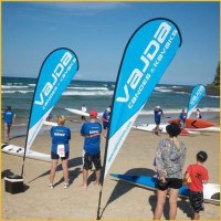 Promotional custom feather flags flying beach flags