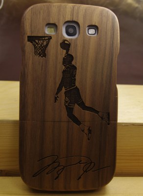 Grossiste Motif Sport Basket Ball Bois naturel Coque en bois véritable pour Samsung Gal...