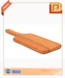 Wooden cheese chopping board with wooden handle