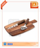 Deluxe acacia cheese set