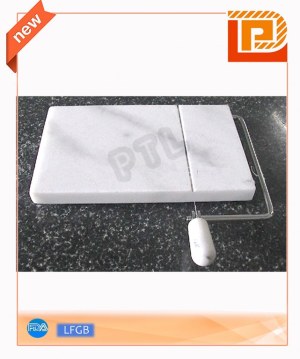 Cheese wire cutter with marble board
