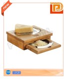 Deluxe wooden cheese peeler with active holder