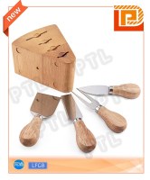 Cheese set with triangle solid stand(5 pieces)