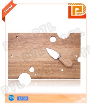 Stainless steel cheese knife with rectangular multihole cutting board(2 pieces)