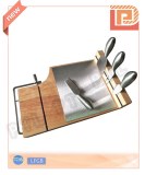 S/S cheese Utility with wooden chopping board(5 pieces)