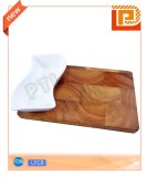 Deluxe wooden cutting board with streamlined ceramic bowl(2 pieces)