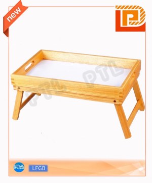 Foldable food holder in desk shape