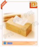 Retangular wooden tissue holder
