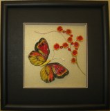 Butterfly quilling crafts, wedding art picture, handmade gifts