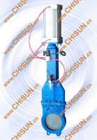 QY Pneumatic actuator knife gate valve
