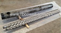 Bimetallic Double screw barrel for plastic process