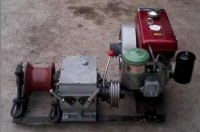 5T diesel motor ground / belt rotation / cable traction machine