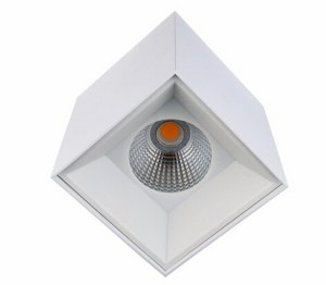 12W 4 inch square surface mounted ceiling LED COB down light