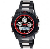 Hpolw 12581/montre chrono homme avec bracelet en silicone et cadran rouge ( grossiste chinois)