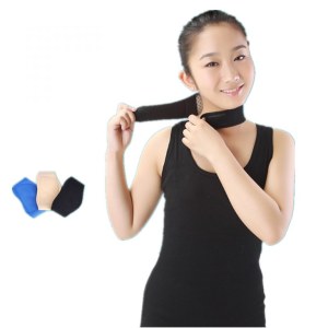 Health medical tourmaline high-tech self-heating materials neck support belt AFT- H001